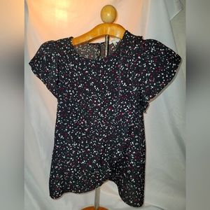 BCBG Blouse Black, Red and White Medium